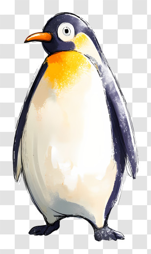 Penguin Logo - Colorful Penguin Illustration Transparent PNG