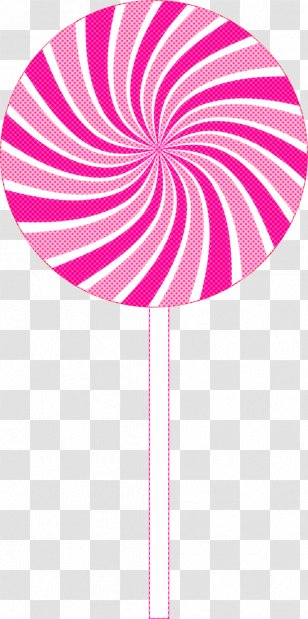 Pink Line Magenta Lollipop Candy - Pinwheel Confectionery Transparent PNG