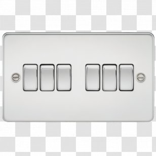 Electrical Switches Knightsbridge Brushed Metal Latching Relay AC Power Plugs And Sockets - Gunmetal - Ac Transparent PNG