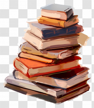 Book Pile - Stack Of Books For Readers Transparent PNG