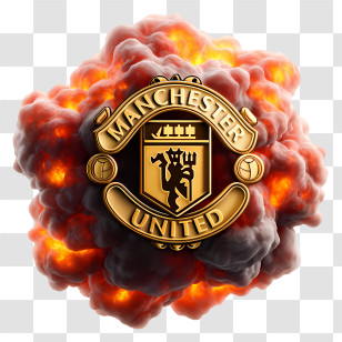 Cool Manchester United Logo - Manchester United Logo With Flames Transparent PNG