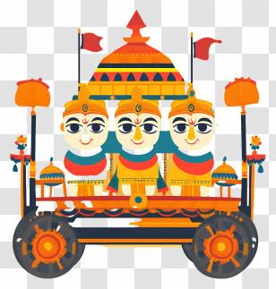 Ratha Yatra - Chariot Procession For Ratha Yatra Festival Transparent PNG