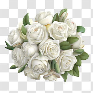 White Rose Flower - White Roses Bouquet For Special Occasions Transparent PNG