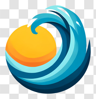 Tsunami Logo - Wave And Sun Icon Transparent PNG