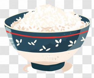 Bowl Of Rice - Bowl Of White Rice Transparent PNG