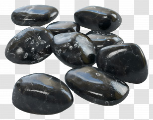 Hot Stones - Smooth Black Stones Transparent PNG