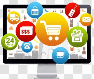 Web Development E-commerce Shopping Cart Software Electronic Business Trade - Multimedia Transparent PNG