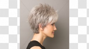 Blond Pixie Cut Bob Bangs Hair Coloring - Asymmetric - Iced Mocha Transparent PNG