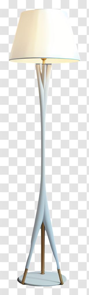 White Table Lamp - Stylish Modern Floor Lamp For Home Interior Transparent PNG