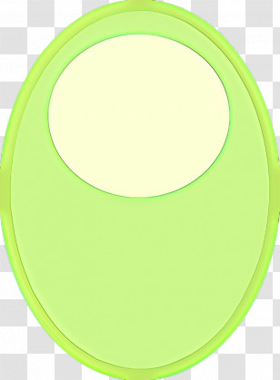 Green Yellow Circle Dishware Plate Transparent PNG