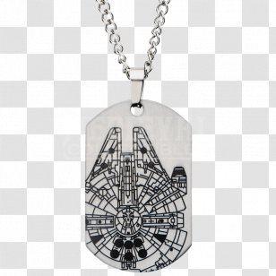 Locket Millennium Falcon Necklace Dog Tag Transparent PNG