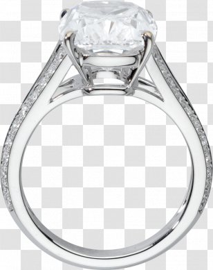 Ring Jewellery Diamond Cartier Brilliant - Gemstone - Platinum Transparent PNG