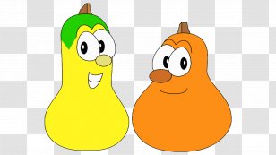 Larry The Cucumber Fruit Pumpkin Tomato Madame Blueberry - Beak - Food Transparent PNG