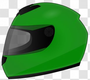 Motorcycle Helmets Bicycle Clip Art - Green Transparent PNG
