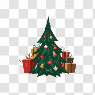 Christmas Card Greeting New Years Day - Conifer - Tree Transparent PNG