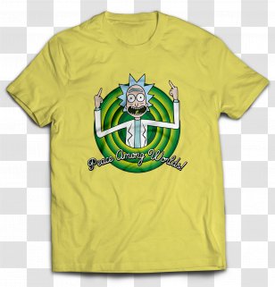 T-shirt Rick Sanchez Morty Smith Sleeve - Collar Transparent PNG