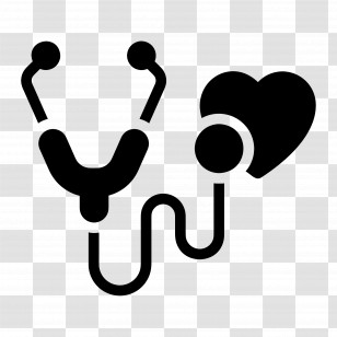 Stethoscope Heart - Stethoscope Icon With Heart Symbol Transparent PNG