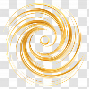 Golden Swirl Design - Golden Swirl Abstract Design Transparent PNG