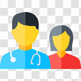 Doctor Team - Doctor And Patient Illustration Transparent PNG
