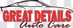 Great Details Auto Care Detailing Logo Brand - Car Transparent PNG