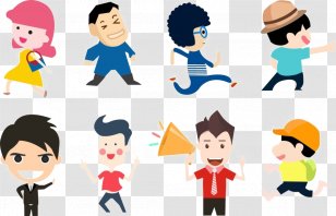 Illustration - Cartoon - The Person Who Held Trumpet Transparent PNG
