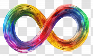 Rainbow Infinity Sign - Rainbow Infinity Symbol Transparent PNG