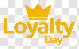Loyalty Day - Loyalty Day Logo With Yellow Crown Transparent PNG