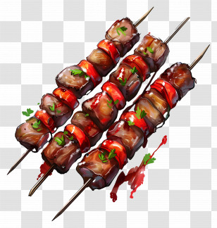 Meat Skewers - Grilled Meat Skewers Transparent PNG