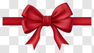 Red Ribbon - Red Ribbon Bow Decoration Transparent PNG