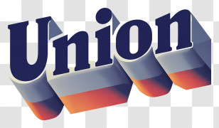 Union - Union 3D Retro Logo Transparent PNG