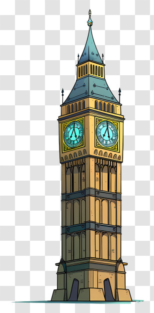 Big Ben - Big Ben Clock Tower Illustration Transparent PNG