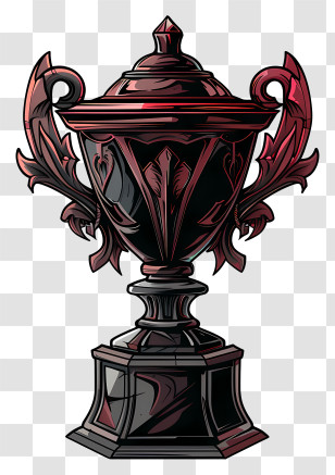 Trophy - Ornate Trophy Illustration Transparent PNG