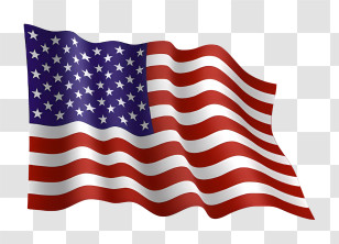 American Flag - Waving American Flag Illustration Transparent PNG