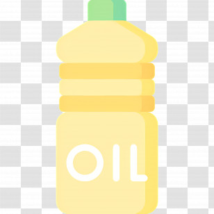 Olive Oil - Yellow Bottle Illustration For Cooking Oil Transparent PNG