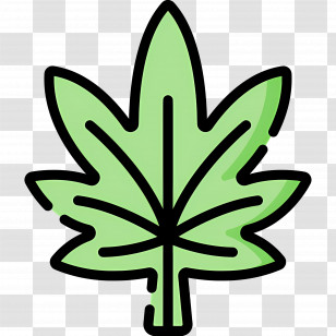 Cannabis Leaf - Green Leaf Transparent PNG