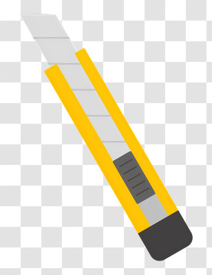 Icon - Yellow Utility Knife Transparent PNG