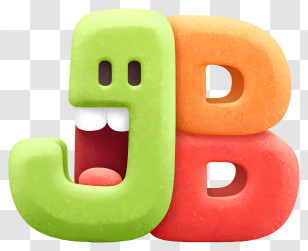 Jb Logo - Playful 3D JB Letter Mascot Transparent PNG