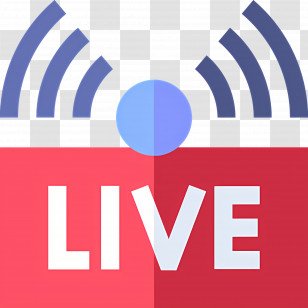 Youtube Live - Live Broadcast Icon For Streaming Media Transparent PNG