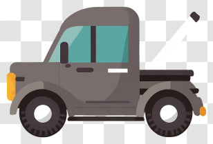 Tow Truck - Gray Pickup Truck Transparent PNG
