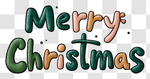 Merry Christmas Text - Merry Christmas Lettering Transparent PNG