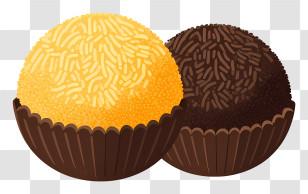 Brazilian Chocolate Candy - Brigadeiro Sweets Illustration Transparent PNG