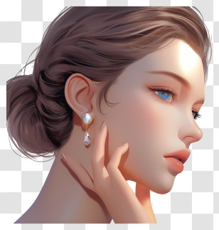 Skin Care - Elegant Woman With Jewelry Transparent PNG