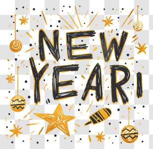 New Year - Festive New Year Celebration Transparent PNG