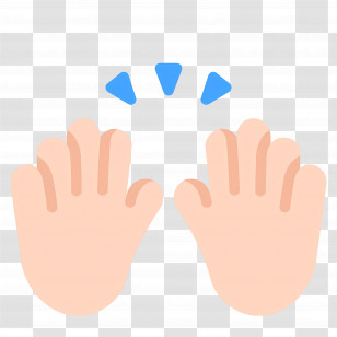 Raising Hands Emoji - Clapping Hands Emoji Transparent PNG