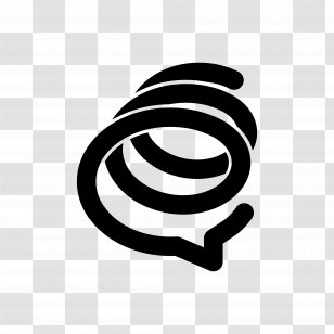 Spring.me Social Network Like Button - Black And White - Sprin Transparent PNG