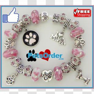 Bead Charm Bracelet Jewellery Dog Transparent PNG
