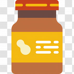Peanut Butter - Peanut Butter Jar Illustration Transparent PNG