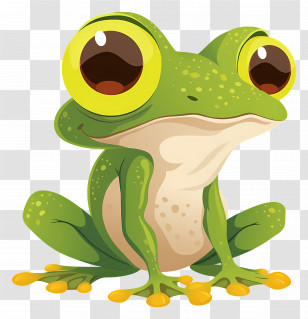 Green Frog - Green Frog Illustration Transparent PNG