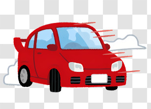 Car Drift - Speeding Red Car Transparent PNG