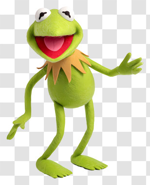 Kermit The Frog - Green Frog Cartoon Character Transparent PNG